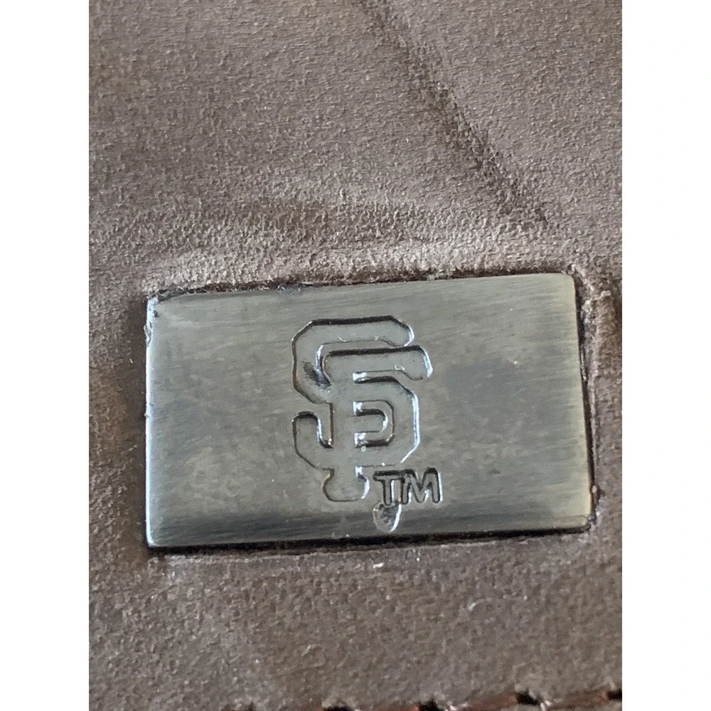 San Francisco Giants Brown‎ Leather Wallet With Concho Trifold Wallet NWOT